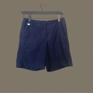 Liz Golf Audra high  rise, navy blue golf shorts